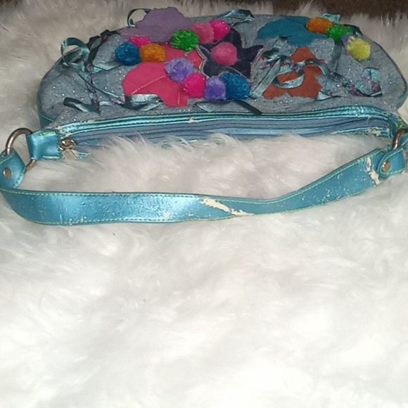 Vintage Retired 90s Claire's/Icing Handbag Patch work Flowers Original Design - Picture 10 of 10